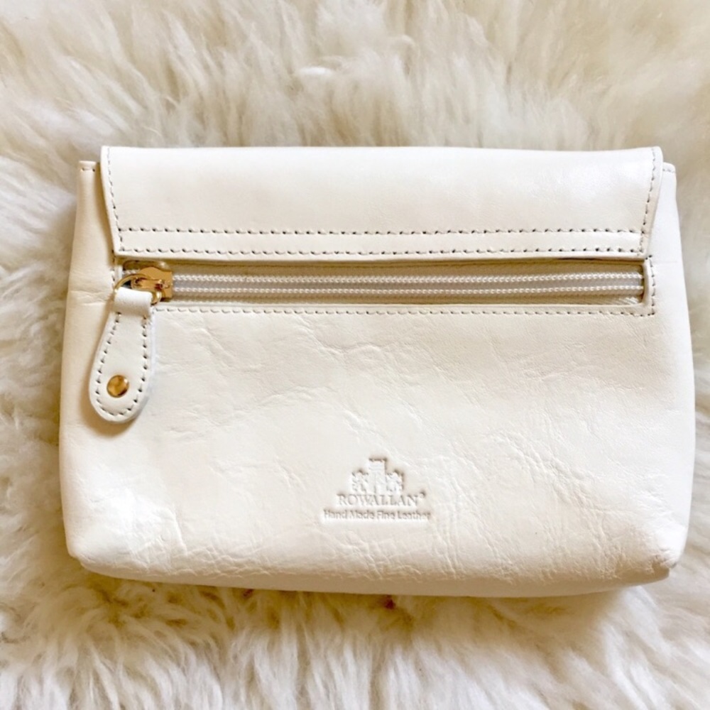 Rowallan Of Scotland Ivory Leather Crossbody Bag - Picture 4 of 8